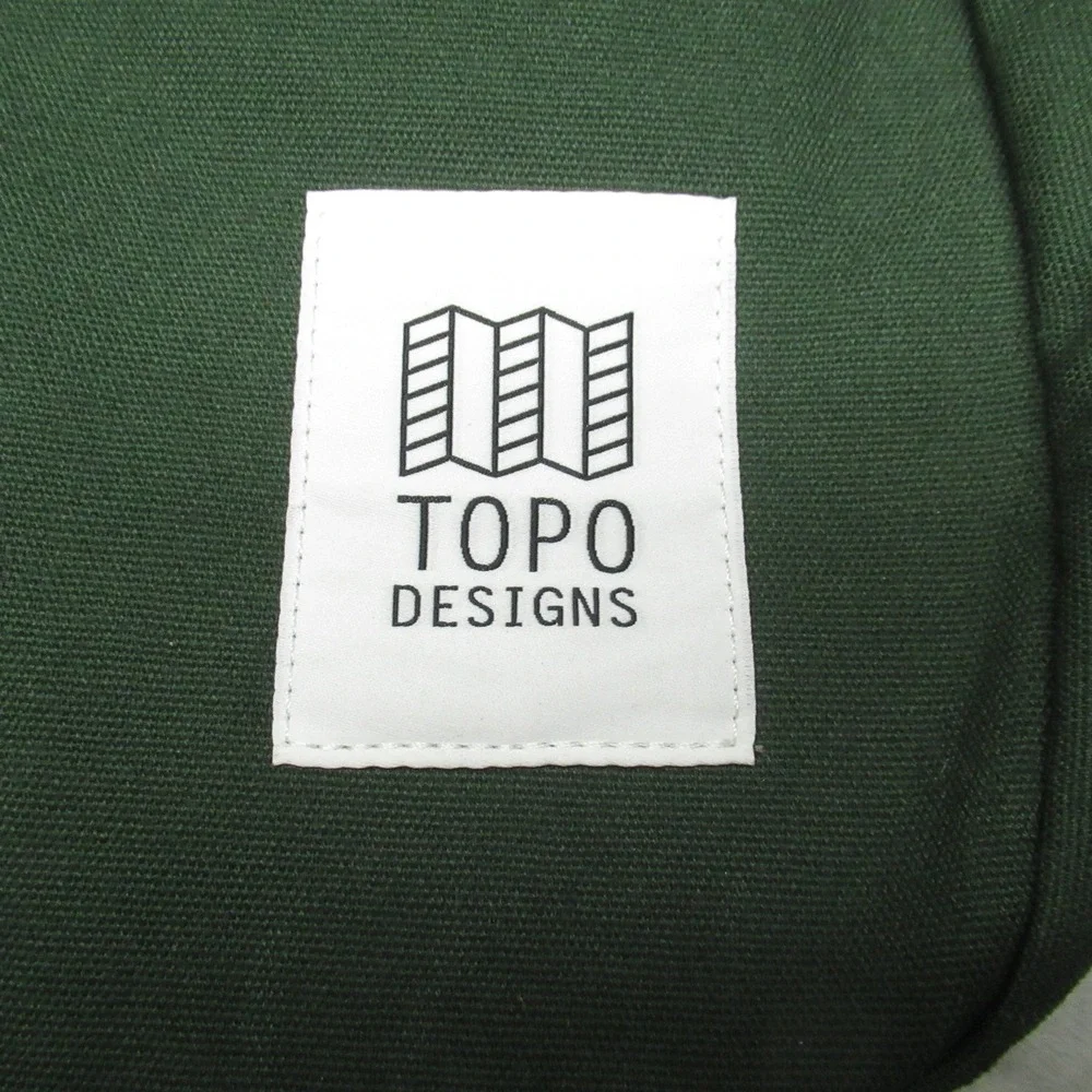 Topo Designs Backpack Unisex One Size Green Light Pack Canvas Laptop LOGO NEW‎